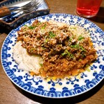 炭火と酒と肴 七福八郎 - ラザニア感覚のラグーワンタン☺️