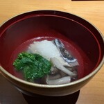 米八 - 鰆と菜の花のお吸い物