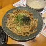 京ホルモン花 秘密基地 - ホルモンうどん