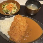 とろけるハンバーグ 福よし - 御馳走カツカレーMサイズ&サラダ・スープセット