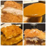 とろけるハンバーグ 福よし - カツのみを味わう・塩で味わう・カレーのみを味わう・カツカレーを味わう