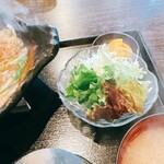 まるみ食堂 - チキンみぞれ煮定食  ¥950  サラダ