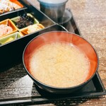 まるみ食堂 - まるみ定食  ¥990(茶碗蒸し付き♪)  しじみのお味噌汁