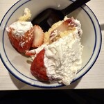 南洋叔叔肉骨茶 - デザートのショートケーキ、意外に美味しい