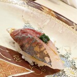 虎ノ門 鮨玄 - あじ（鹿児島 出水）