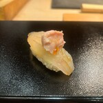 すし 良月 - かわはぎ、きも　明石 空輸