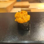 すし 良月 - ばふんうに　昆布森 塩水　千葉の海苔