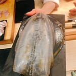 すし 良月 - かみなりいか(紋甲いか)