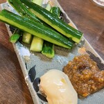 飲過量謙信 - かぐら南蛮味噌きゅうり