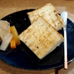 焼鳥 谷口 - レバーペースト&トースト