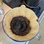 豆虎 - バーミックスで粗めに挽いて