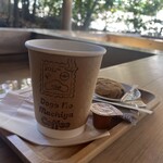足湯カフェ ふとほと - この日のおすすめの胡桃もちと、ホットコーヒーをチョイス