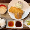 とんかつ 真 - 上ロースかつ定食（120g）と信州豚ミンチかつ①