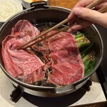 すき焼きと牛まぶし ももしき - 