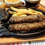 ブロンコビリー - 料理写真:炭焼きがんこハンバーグ(300g)ブロンコセット