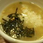 塩つけ麺 灯花 - 灯花　特製淡麗塩つけ麺（スープ割後）