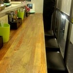 塩つけ麺 灯花 - 灯花　カウンター