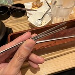 韓美膳 - 韓国式の箸が使いづらい