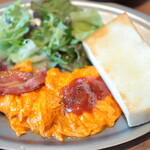 THE CAFE IRINO - 料理写真:ベーコンスクランブルセット。