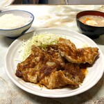 お食事 まるやま - ロースしょうが焼き定食 1,600円