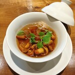 レストラン ウオゼン - 天然なめことツキノワグマ熊、スッポンスープ