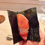 登喜和鮨 - 黒鮪手巻き