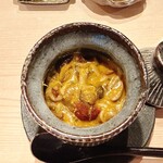 登喜和鮨 - 藻屑蟹の出汁と味噌の茶碗蒸し