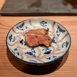 とり茶太郎 - ほろほろ鳥 白レバー燻製