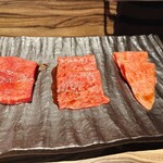 焼肉 ジャンボ - 上タン　和牛の握り　上ロース