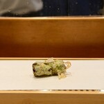 天婦羅 みやしろ - アスパラガスの根