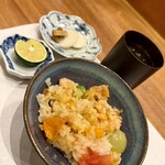 天婦羅 みやしろ - トマトの炊き込みご飯