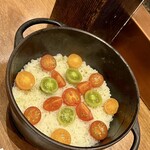 天婦羅 みやしろ - トマトの炊き込みご飯