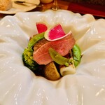 ルフージュ - 鴨胸肉ロースト木苺ソース　驚く程柔らかくジューシー