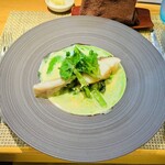 ルフージュ - タラの炭火焼き　ブールブランソース