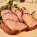 神楽坂 ル コキヤージュ - 寒鰤と大根のマリネ ヨーグルトと柚子の香り