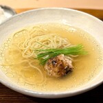 おみ乃 - 鶏塩ラーメン。