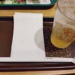 モスバーガー 千駄木店 - ぶどうとりんごのスパークリングサングリアＳ270円(ノンアル）