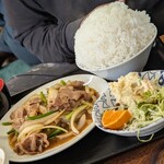 白龍ラーメン - 日替り　ライス大盛