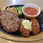 Kokosu - ハンバーグ＆牡蠣フライ-853円 (2014.12)