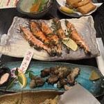 居酒屋　蔵 - 車海老の塩焼き、天草大王の炭火焼き