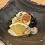 和創旬彩 くうひな - 生牡蠣と白子、生のり　もみじおろしポン酢