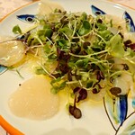 リンシエメ - ホタテのカルパッチョ　ホタテが甘くて旨い！