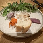 アグリスケープ - テリーヌ･ラード･鴨燻(全て自家製)