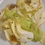 鶴亀 - ■お通し（塩ダレキャベツ）