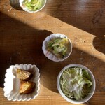 庄八 - お通し　今日は忘れられてました　お願いしてやっときました