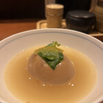 水炊きおでん ヤマニ 新橋店 - 半熟たまご