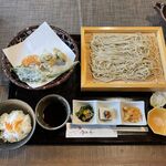 手打そば 由のや - 桜えびのかき揚げ付そば膳 2,450円