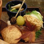 前菜七種盛りの一部