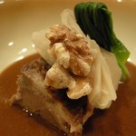 神戸座屋 - 「強肴」（天然猪肉の柔らか煮）のアップ写真