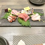 美味処 颯 - お造り５種盛り